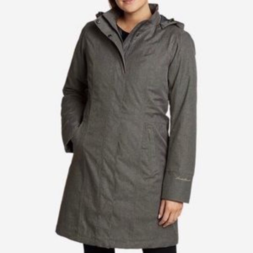 NWT Eddie Bauer Eastsound Insulated Trench Coat